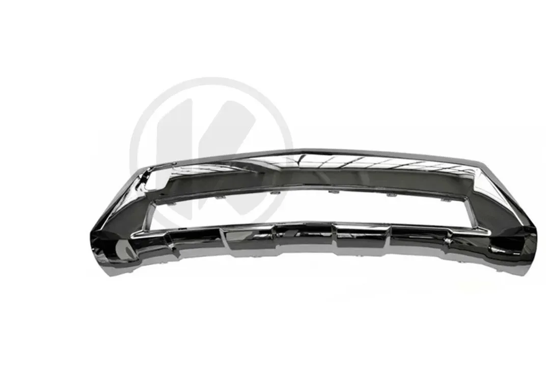 Front electroplated plate